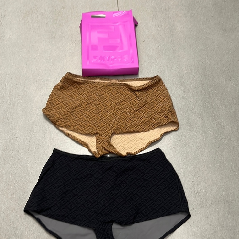 AUTHENTIC FENDI SKIMS BOYSHORT 2 PACK BRAND NEW IN BOX MEDIUM
